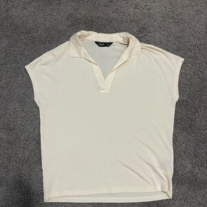 Simply Vera Vera Wang Ivory Collared Blouse